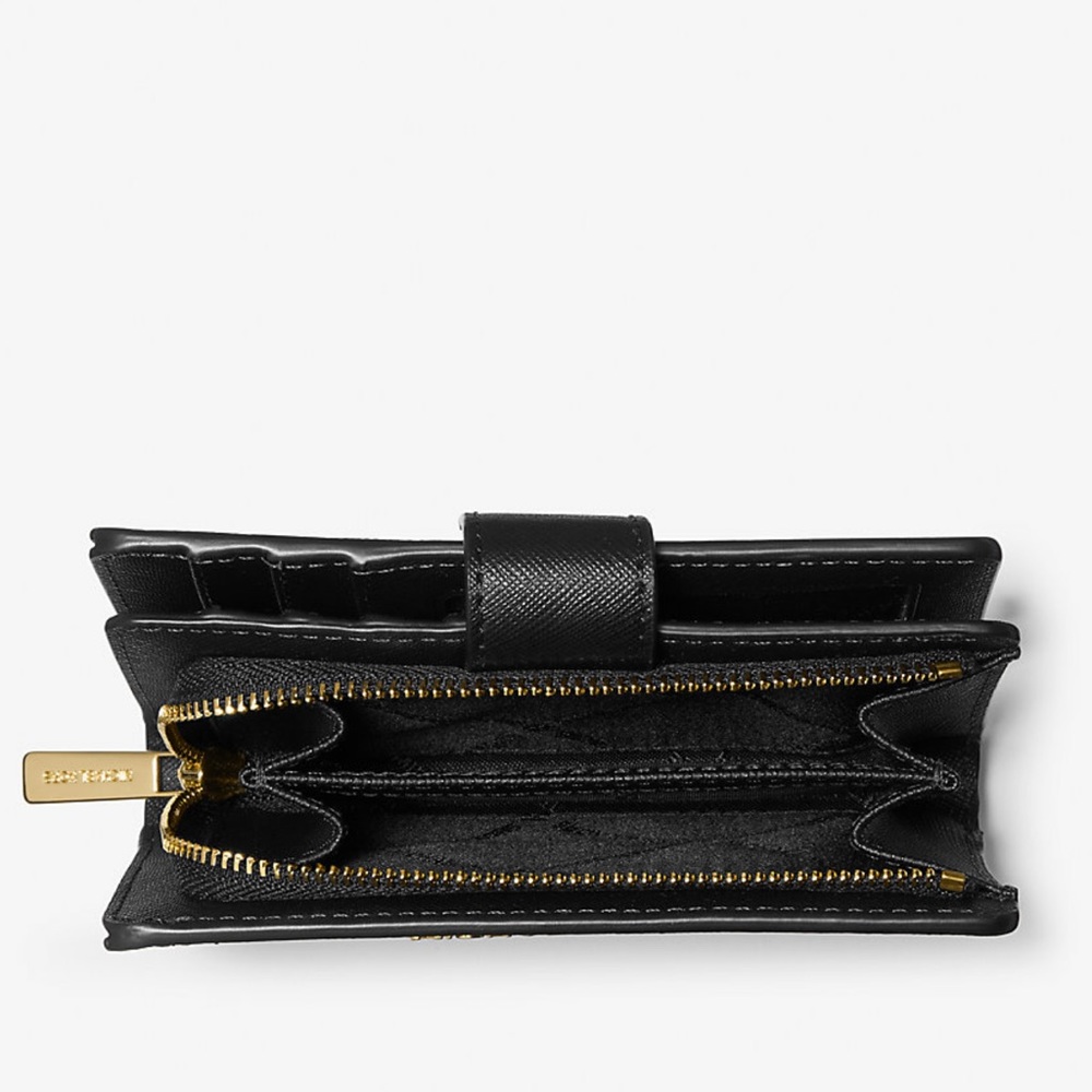 MICHAEL KORS
Medium Crossgrain Leather Wallet
Black 
NWT - Picture 4 of 16